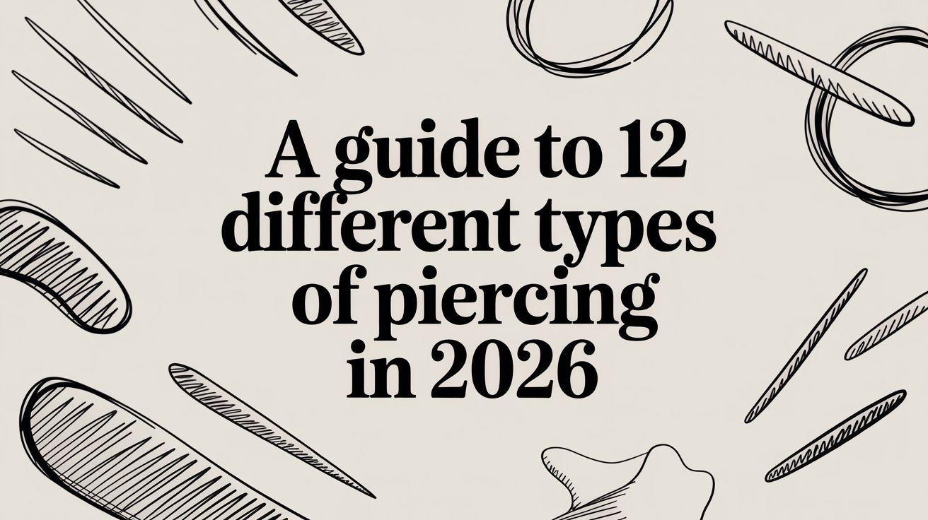 A Guide to 12 Different Types of Piercing in 2026