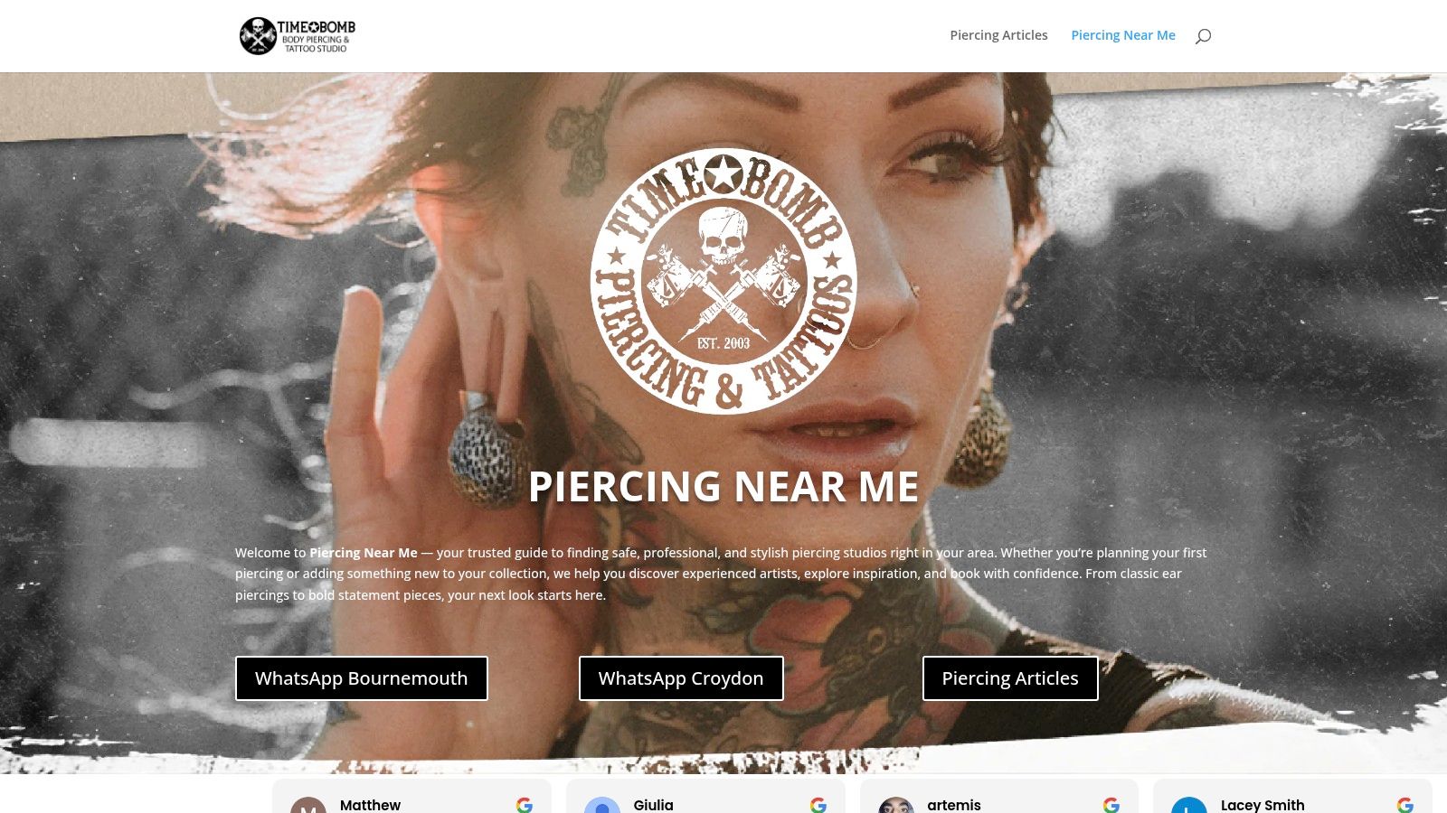 Piercing Near Me (Timebomb Tattoo & Piercing)