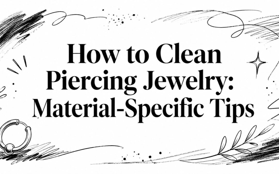 How to Clean Piercing Jewelry: Material-Specific Tips