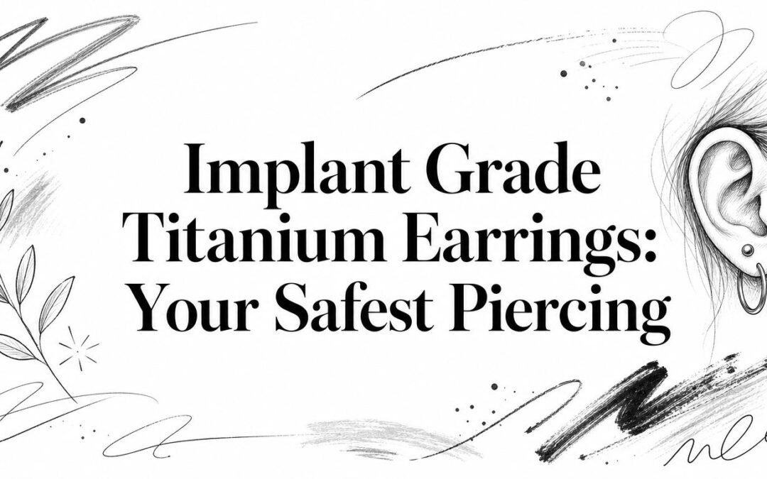 Implant Grade Titanium Earrings: Your Safest Piercing
