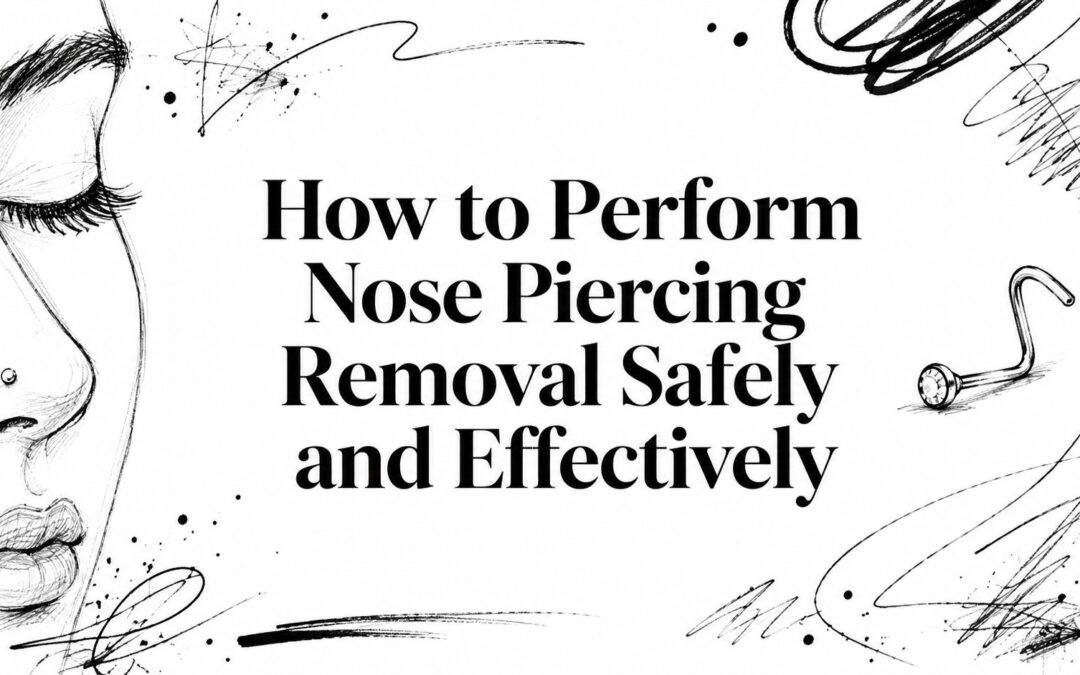 How to Perform Nose Piercing Removal Safely and Effectively